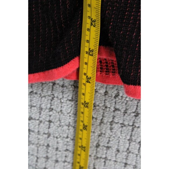 AX Armani Exchange Fit & Flare Dress Womens Small S Black/Pink Knit Sleeveless - Picture 10 of 10